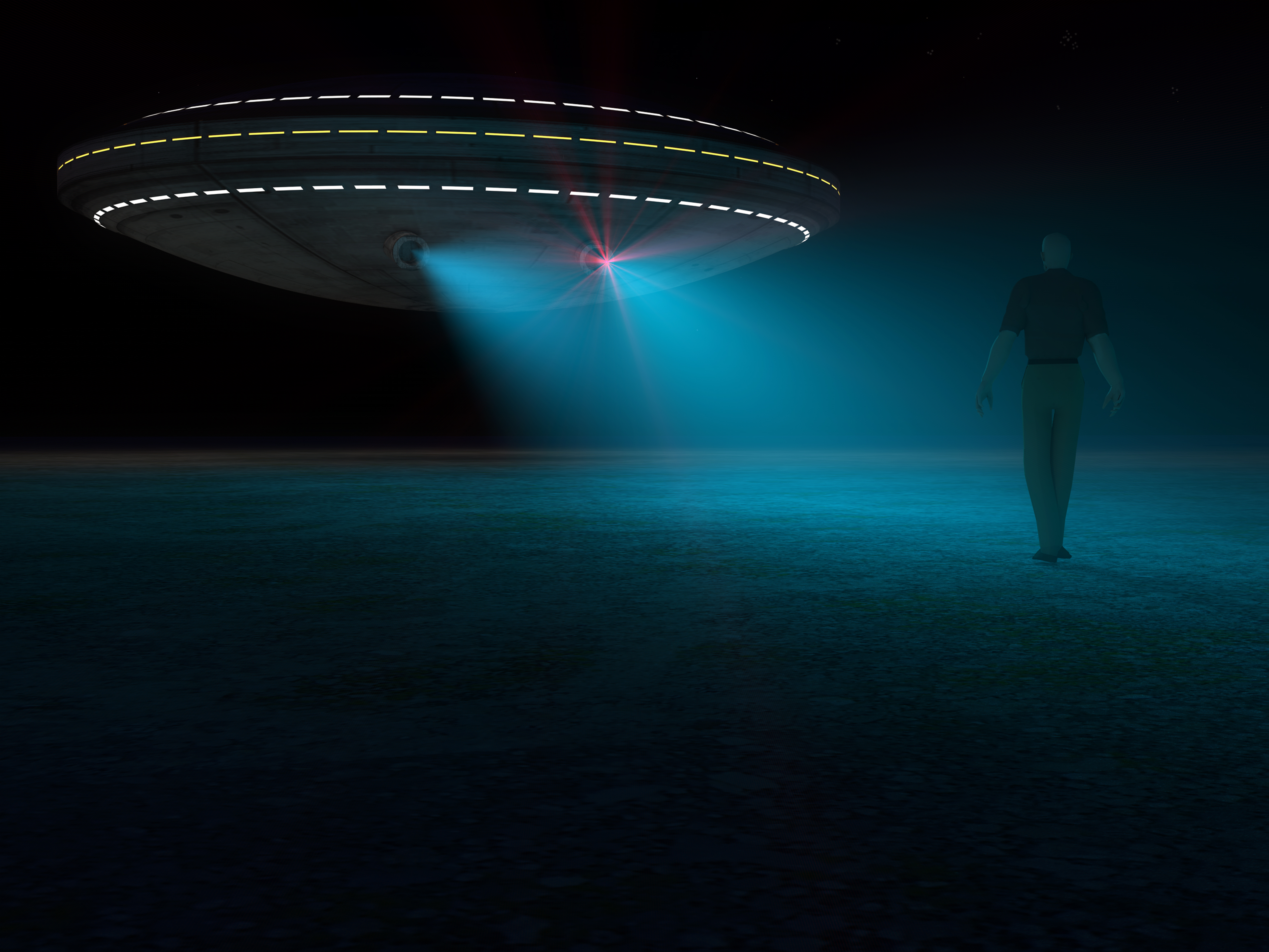Ufo attacking and abducting